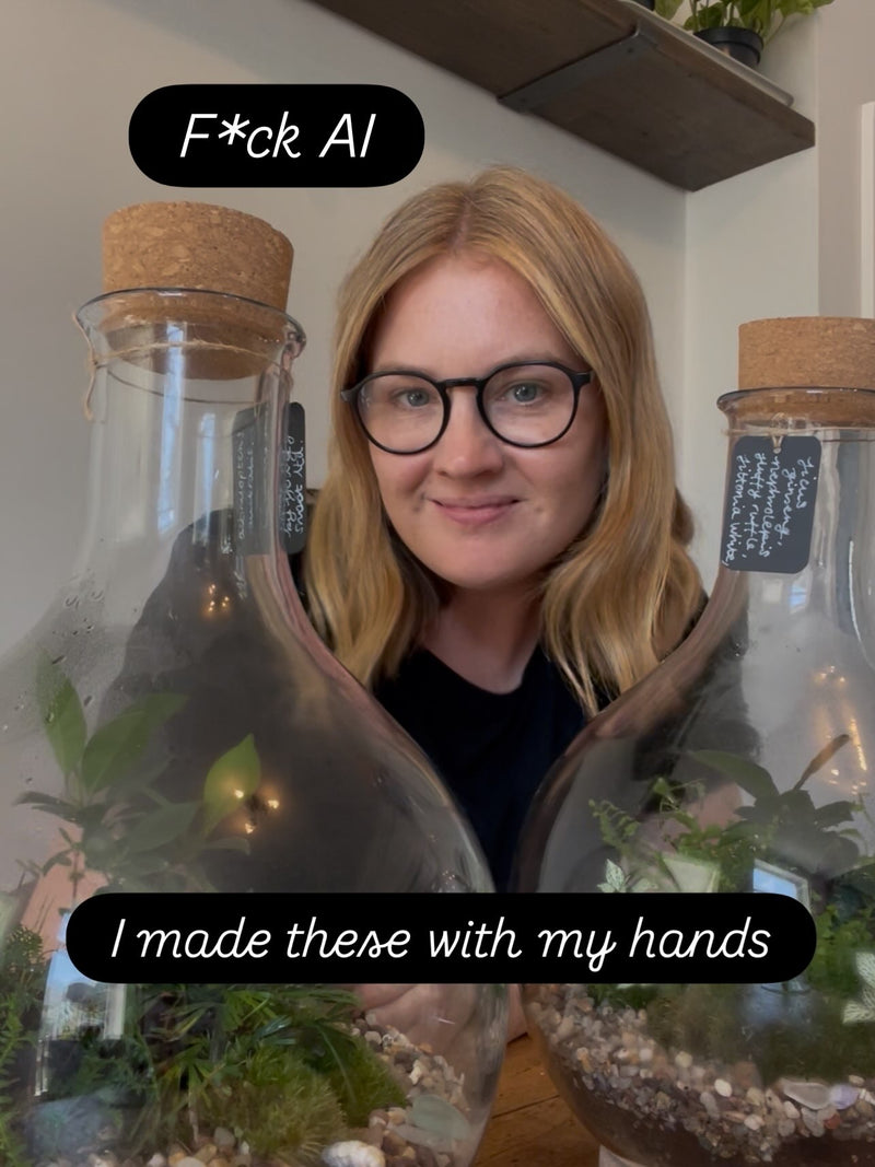 I had the pleasure of creating these two epic terrariums for a commission recently. A commission not only from a fellow trader but also a returning customer who already owns one of these large jars of mine and loves it so much they wanted to gift two of them to loved ones.
